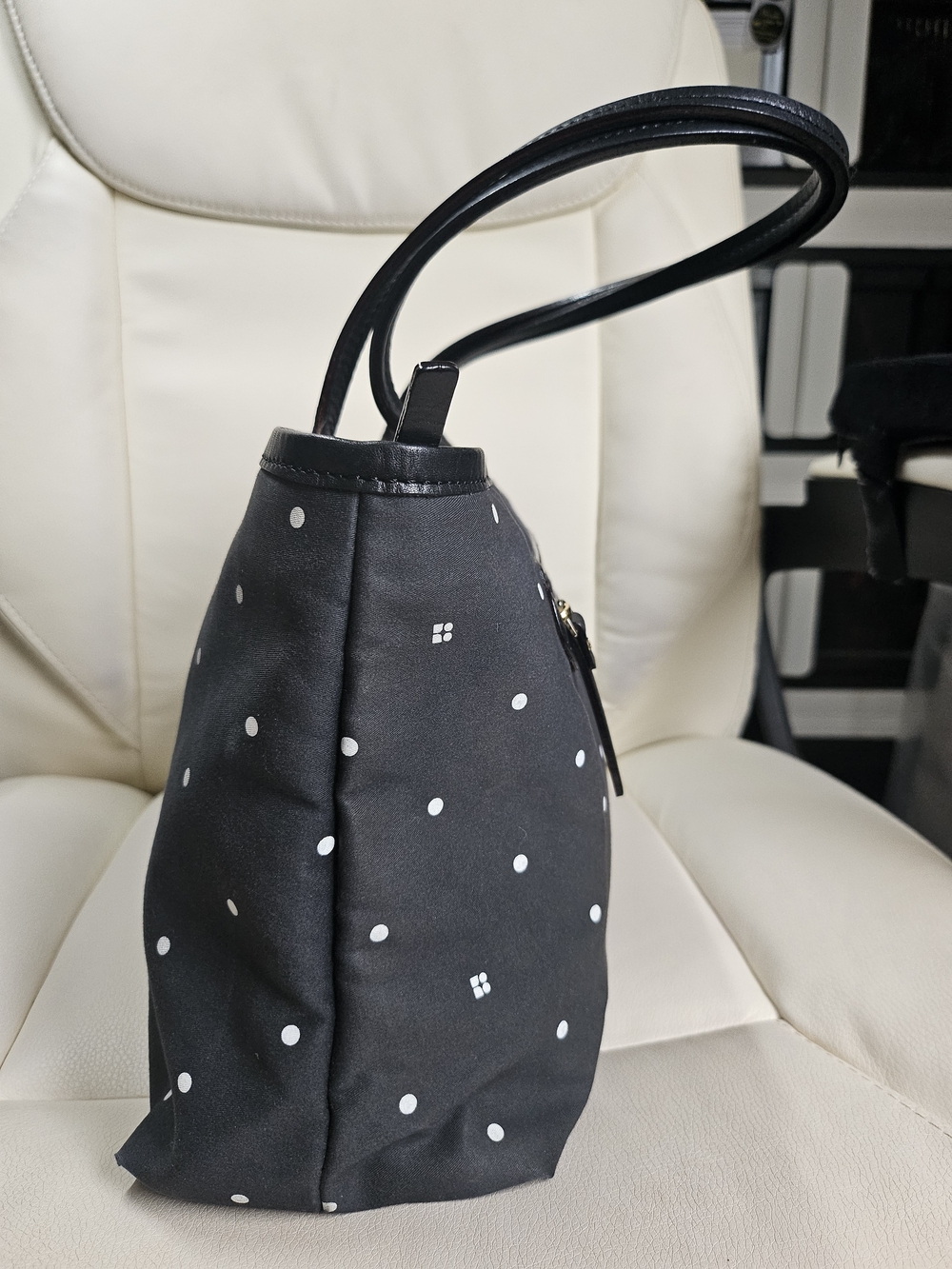 Kate Spade Black Polka Dot Tote Bag - Picture 6 of 14